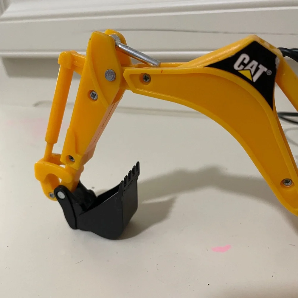 Yellow Remote Control Backhoe Loader Toy for Kids